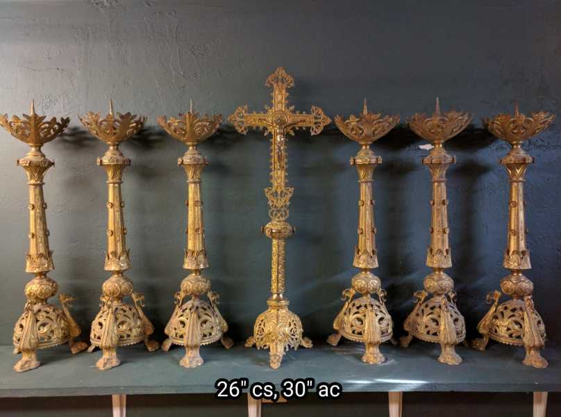 Stunning-Antique-Altar-Candlesticks-2