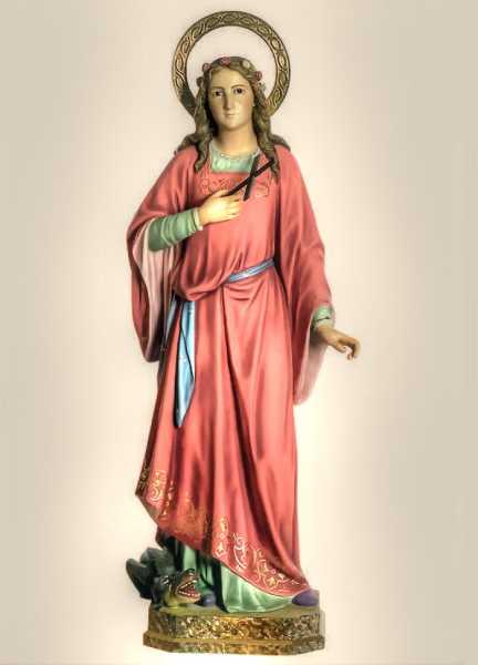 Saint-Margaret-the-Virgin-of-Antioch-Saint-Marina-Statue