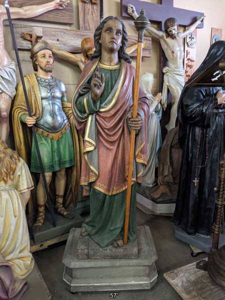 Early-Saint-John-the-Baptist-Carved-Wood-Statue