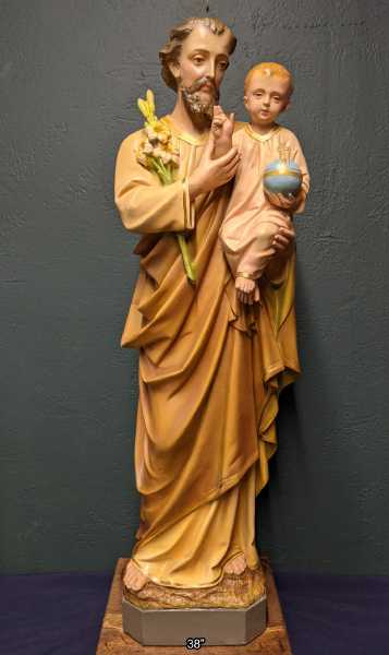French-Saint-Joseph-Traditional-Plaster-Statue