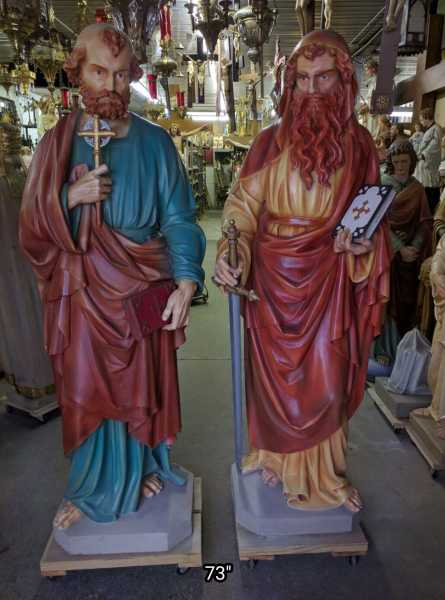 Large-Saint-Peter-and-Paul-Statues