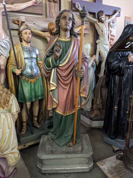 Early-Saint-John-the-Evangelist-Carved-Wood-Statue