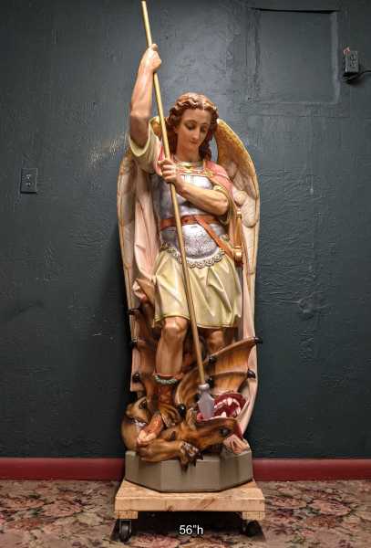 Saint-Michael-the-Archangel-Catholic-Church-Daprato-Statue