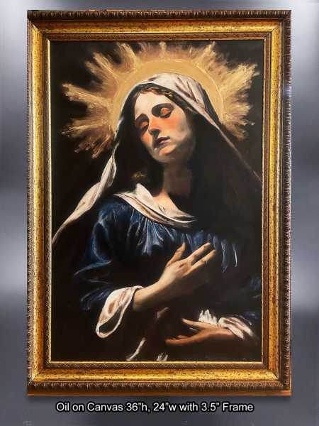 Blessed-Mother-Mary-Madonna-Oil-Painting